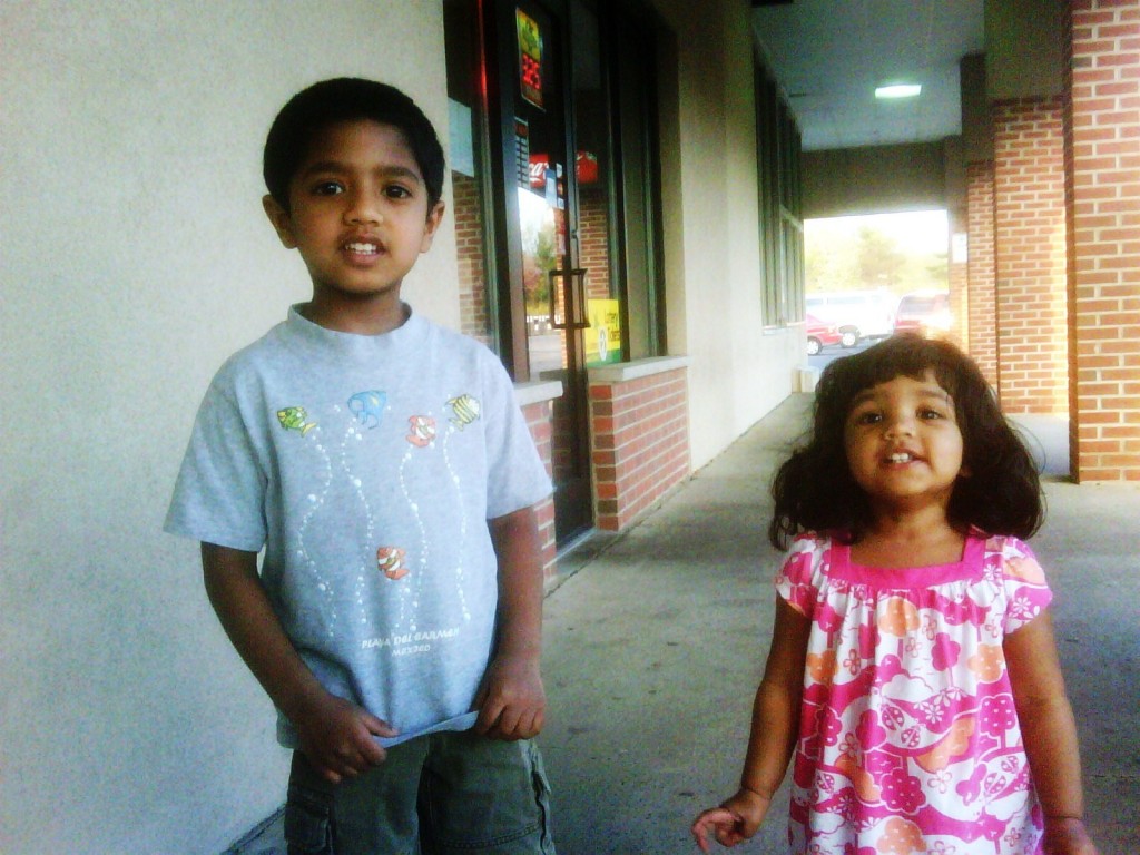 Joshua & Lily on a pleasant spring evening