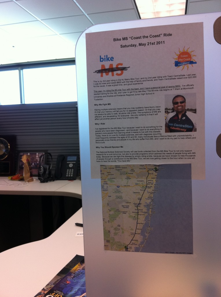 My version of subtlety to promote the MS Bike Tour