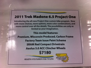 IMG_0423 2011 Trek Madone 6.5 Project One specs