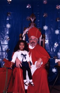 Lily with St. Nicholas - Dec 2011