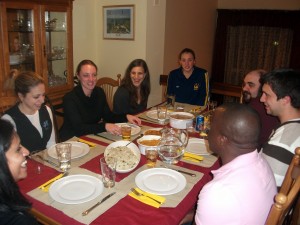 Dinner party at our house