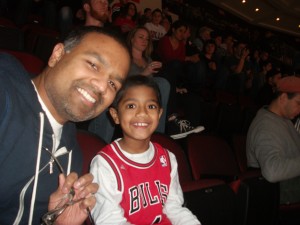 Josh & I at his first NBA game