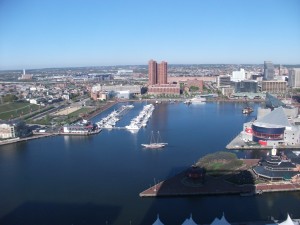 View of the Inner Harbor, Baltimore, MD